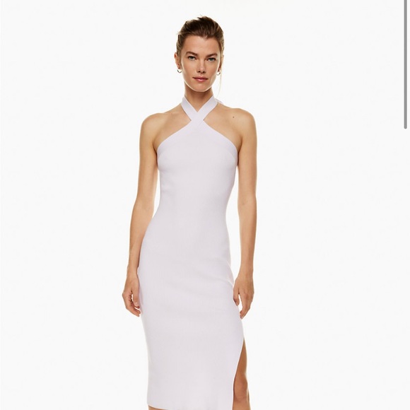 Aritzia Dresses & Skirts - Aritzia Wilfred Cayenne Halter Dress in Poetic Pink